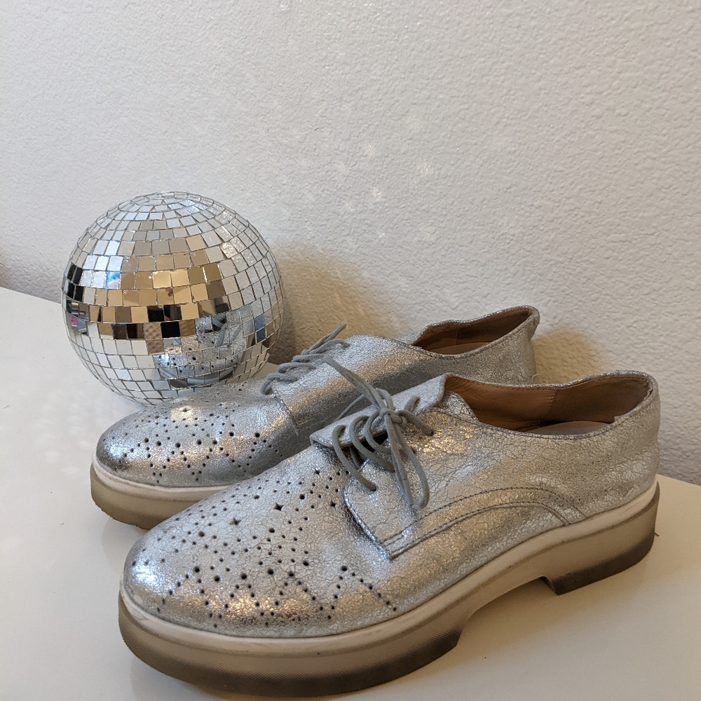 GEOX D MYLUSE LACE-UP SNEAKER IN SILVER - Picture 3 of 9